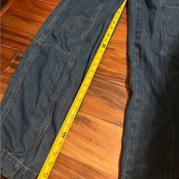 ME+EM Denim Jogger Pants M US 8 Elastic Waist Utility Tapered Jeans (1122) - Picture 4 of 12